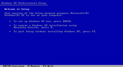 Windows XP fixmbr Step 3